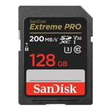 Tarjeta Memoria Sandisk Extreme Pro 128gb 200mb/s Cámaras 4k