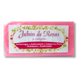 Jabón Natural Suero Rosas Y Colágeno 100gr De Crema Rosita