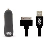 Acendedor 2 Saídas Usb + Cabo iPhone 4 I2go