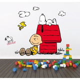 Vinilo Decorativo Snoopy Charlie Brown Para Recamara Infanti