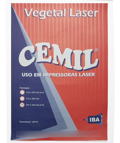 Papel Vegetal 95gr Fotolito Offset Artesanato A3++100fls