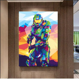 Diamond Painting Halo Master Chief Abstract Gamer