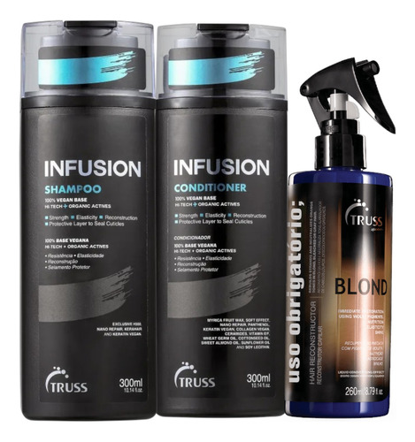 Truss Infusion Shamp Cond 300ml Uso Obrigatório Blond 260ml