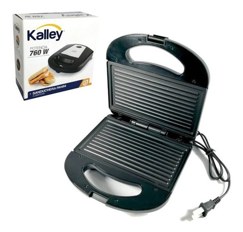 Sanduchera Kalley 2 Puestos Panini Asador Antiadherente