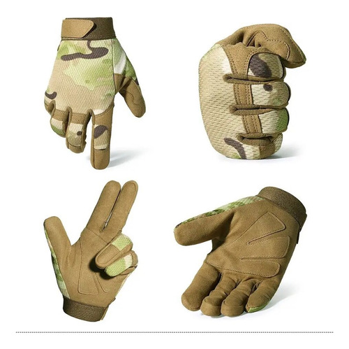 Guantes Tácticos Estilo Militar Completo, Motocicleta