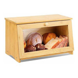 Homekoko Caja De Pan De Madera Para Mostrador De Cocina, Con