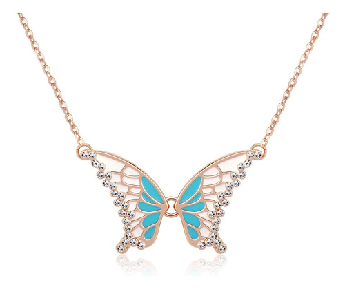 Collar De Mariposa Kruckel Con Cristales Austriacos | Cadena
