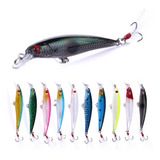 10 Curricanes Minnow Laser Para Pesca De Mar Lagunas Orilla