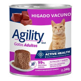 Alimento Agility Gato Adulto Higado  Pack X 6 Latas 340 Gr