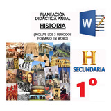 Planeacion Anual De Historia 1ro Secundaria Modelo 2017 