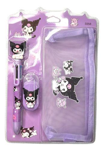 Estuche Hello Kitty - Kuromi - My Melody Sanrio + Accesorios