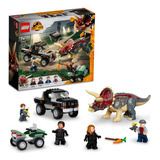 Lego 76950 Jurassic World Triceratops - Ataque Camión Ambush 210 Piezas