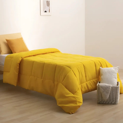 Acolchado Oro Liso 1 ½ Una Plaza Y Media Color A Eleccion !! Color Amarillo | MercadoLibre