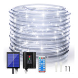 W Luces Solares De Cuerda Para Exteriores, 66 Pies Y 200