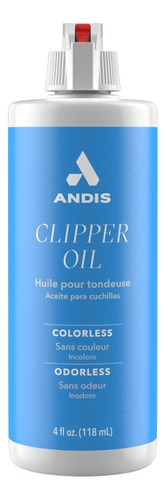  Aceite Andis 118ml  Para Lubricar Las Cuchillas Barberia