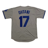 Los Angeles Dodgers 17# Ohtani Shohei Camiseta Gris