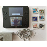 Nintendo 2ds Usado + 6 Juegos Originales + Cargador Original