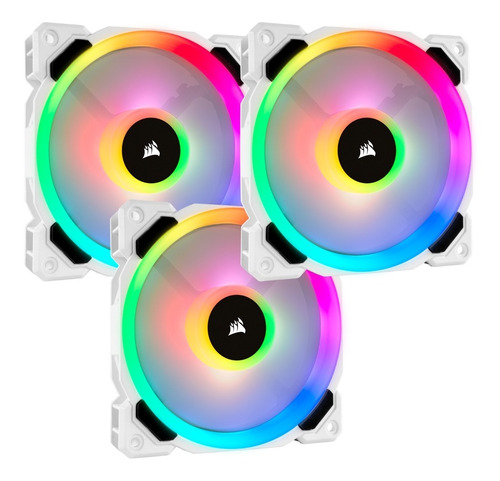 Corsair Ll120 Rgb Brancas 120mm / 2200rpm / Com 3 Unidades