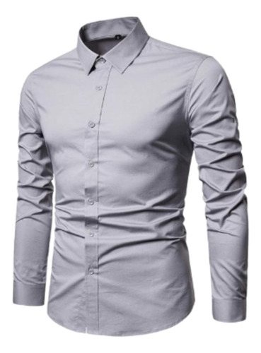 Camisa Social Masculina Slim Luxo Executiva