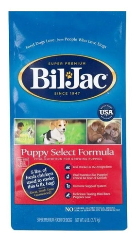 Alimento Bil Jac Puppy Select Formula  6,8 Kg