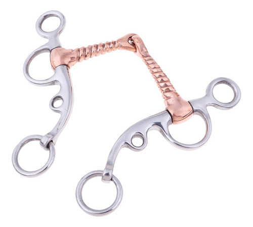 Rodillo De Cobre Entrenamiento Snaffle Acero Inoxidable 12,7