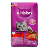 Alimento Para Gato Adulto Whiskas Sabor Carne Bulto 9 Kg