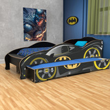 Cama Infantil Auto Batman 1 Plaza Y 1/2 - 90 Cm Carro Cama