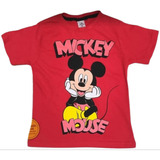 Camiseta Infantil Mickey Vermelha 
