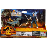 Set Figuras Owen Y Velociraptor Beta Jurassic World Dominion