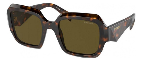 Prada Spr 28zs 14l-09z Square Shape Tortoise Gold