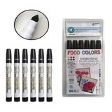 Marcadores Comestibles Negro X6 Uni. - Food Colors