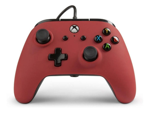 Control Joystick Acco Brands Powera Enhanced Wired Controller For Xbox One Negro Y Rojo