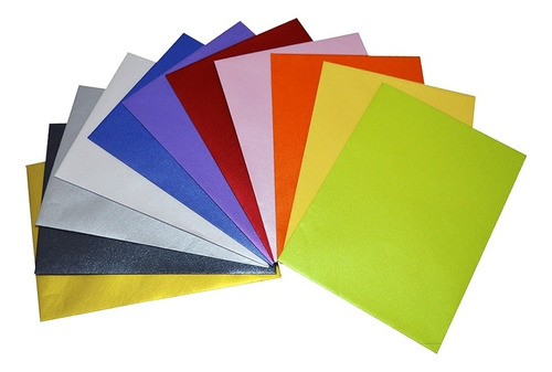 Sobres Metalizados Colores Varios 16x16 Paq. X 20 Unid.