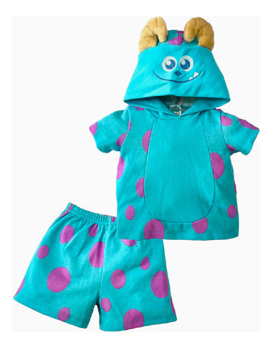 Conjunto Algodón Short Y Playera Con Estampado Disney Sully