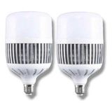 Dos Lampara Led Galponera 80w 8000lm Luz Fría 6500k 