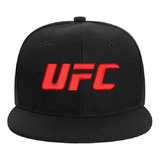 Gorro Snapback Visera Plana Ufc Bordado