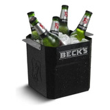 Balde De Cerveja Beck's Oficial Elegante Inovador 5l Cor Preto