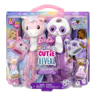 Barbie Cutie Reveal Conjunto De Festa Do Pijama Mattel Hry15