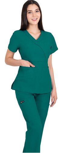 Conjunto Uniforme Médico Quirúrgico Verde Oscuro