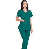 Conjunto Uniforme Médico Quirúrgico Verde Oscuro