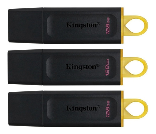 Pack X 3 Pendrive 128gb Kingston Datatraveler Exodia Usb 3.2