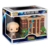Funko Pop Back To The Future Doc With Clock Tower Town Orig