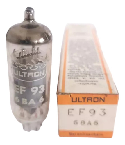 Válvula 6ba6 = Ef93 Ultron Nova Na Caixa Rádio Valvulado