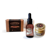 Aceite Coco Cera Bigotes Jabón Coco Kit X3 Barbero Legends