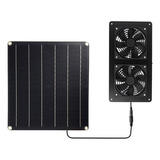 Extractor De Aire Con Panel Solar De 20 W Y 12 V Para Oficin