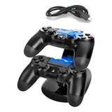 Carregador Para Controle Ps4 Suporte Dublo Base Vertical