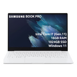 Notebook Samsung Galaxy Book Pro I7 1165g7 16gb 1tb Ssd