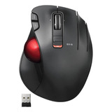 Elecom Ex-g Ratón Trackball, Inalámbrico De 2.4 Ghz, Control