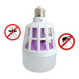 Bombillo Led + Mata Mosquitos Insectos 15 Watt 2en1  