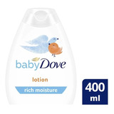 Jabón Líq Corporal  Baby Dove Piel Sensible 400ml (2pzs)